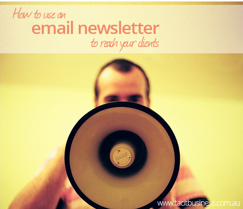 How to use an email newsletter