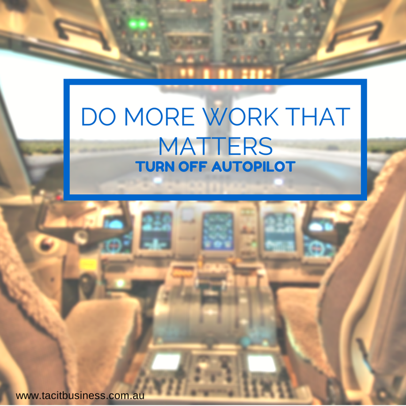 Do more work that matters