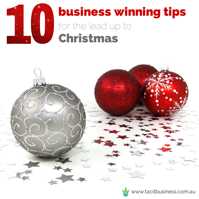 10 business winning tips for the lead up to Christmas