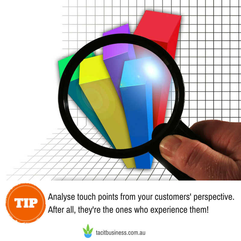 Improve customer experience by analysing touch points from your customers' perspective.