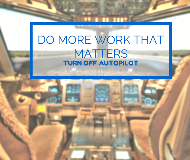 Do more work that matters